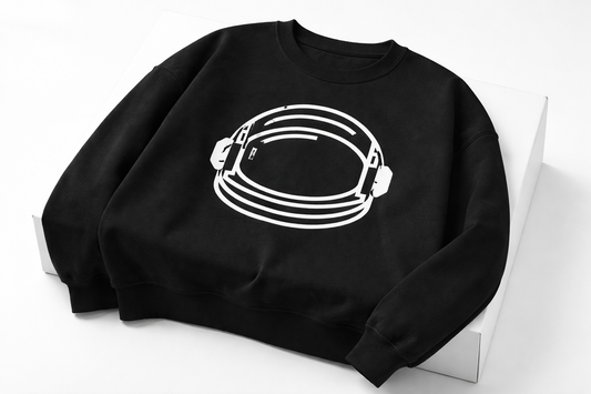 Black and White Crew Neck